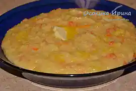 Пшённая каша с курагой и апельсином