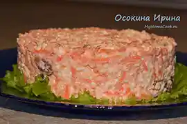 Салат из творога с морковкой