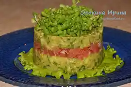 Салат со слабосоленой форелью - 2