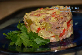Мясо-капустный салат