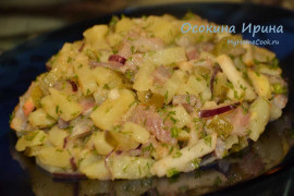 Картофельный салат с сельдью - 2