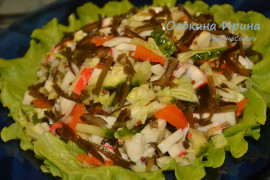 Салат с морской капустой - 7