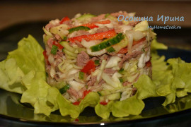 Капустный салат с мясом