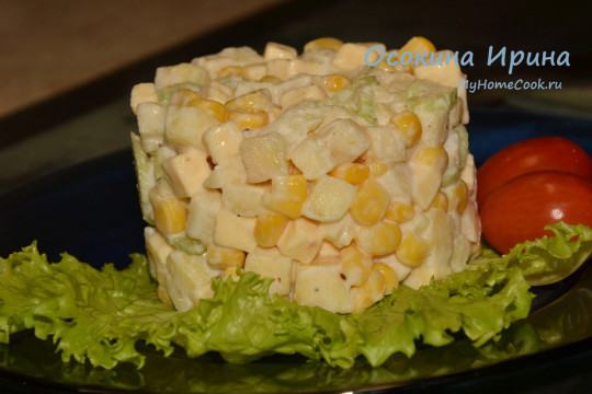 Салат с сыром и сельдереем