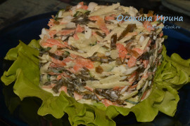 Салат с морской капустой - 8
