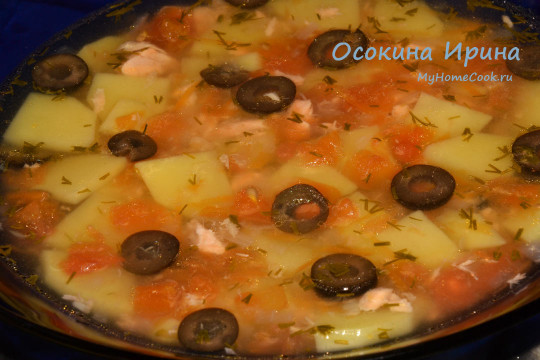Рыбный суп в средиземноморском стиле
