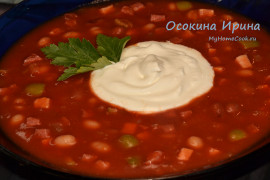 Томатно-колбасный суп - 2
