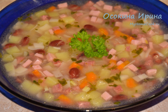 Сборный колбасный суп