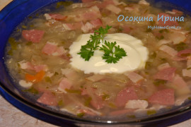 Суп с квашеной капустой - 2