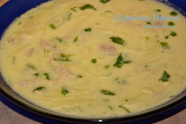 Суп-лапша со сливками