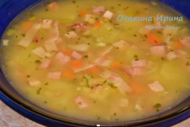 Колбасно-чечевичный суп