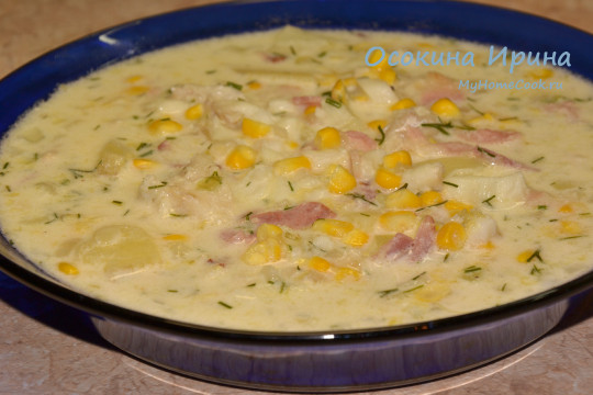 Рыбный суп с кукурузой - 2