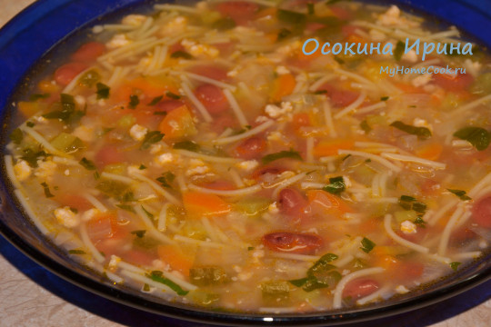 Суп с фаршем и фасолью - 2