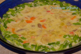 Курино-сырный суп