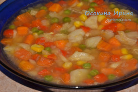 Суп с треской и овощами