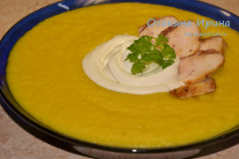 Кабачково-рисовый суп-пюре