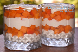 Сырный десерт с абрикосами