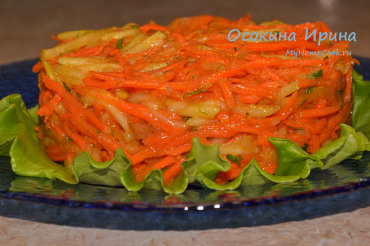 Морковно-грушевый салат