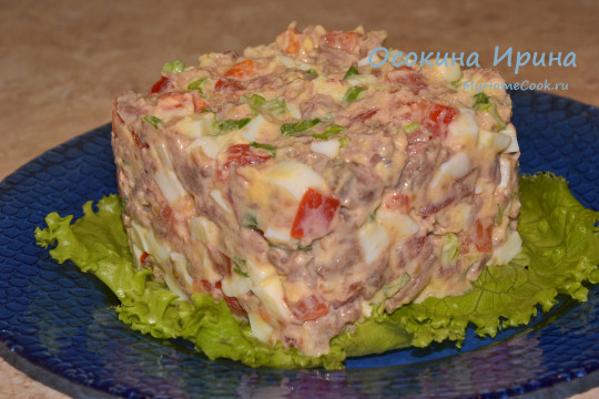 Мясной салат - 6