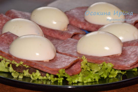 Бутерброды с фаршированными яйцами