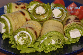 Закусочные рулетики из кабачка - 2