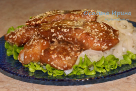 Жареная рыба в восточном маринаде