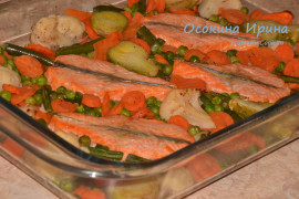 Запеченная форель с овощами - 4