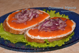 Бутерброды с кабачковой икрой
