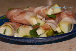 Закуска из груши с хамоном