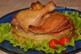 Запечённая утка с капустой - 2