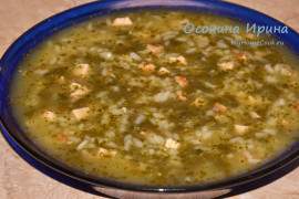 Щавелевый суп с рисом