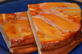 Творожная запеканка с хурмой - 5