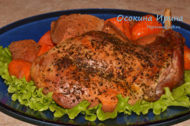 Запечённый кролик в пакете