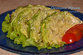 Запечённая молодая капуста