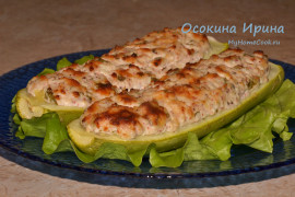 Запечённые фаршированные кабачки - 3