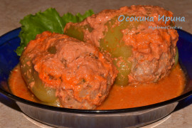 Фаршированные перцы с мясом и фасолью