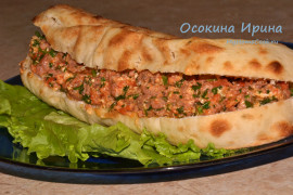 Лепёшка с фаршем