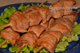 Шашлычки из бедра индейки