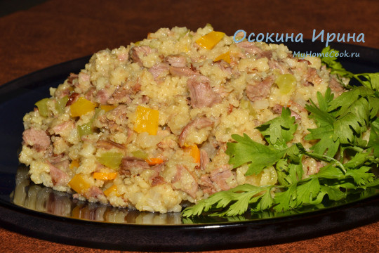 Кус-кус с бараниной и овощами