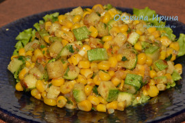 Тёплый кукурузный салат