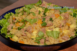 Баранина с овощами и кус-кусом