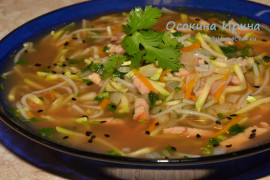 Суп-лапша в паназиатском стиле