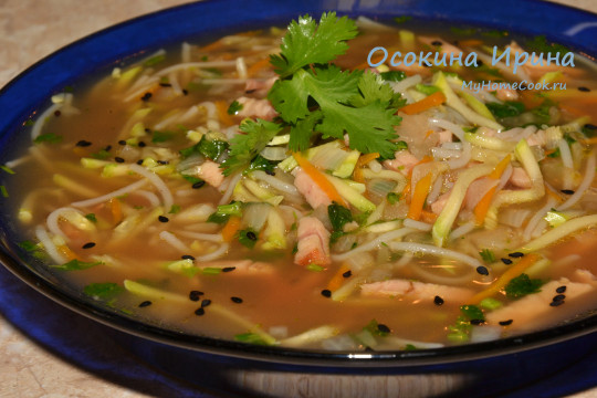 Суп-лапша с паназиатском стиле