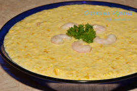 Кукурузный суп с креветками
