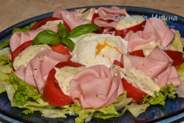 Салат с яйцом пашот - 3