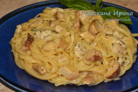 Лингвини с белыми грибами - 2