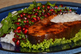 Форель в гранатовой глазури
