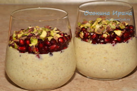 Ночная овсянка в индийском стиле