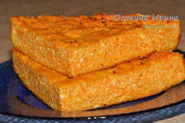 Морковно-творожная запеканка