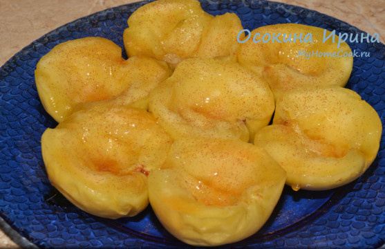 Десерт из мочёных яблок
